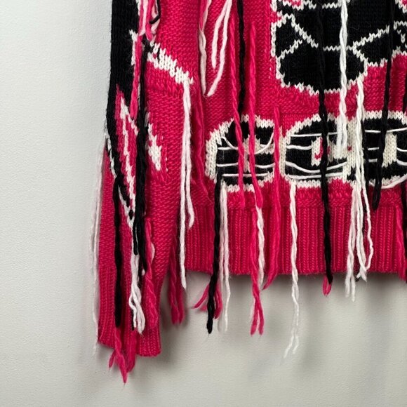 GCDS Red Distressed Hello Kitty Wool Alpaca Blend Sweater - Picture 5 of 12